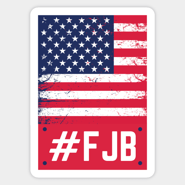 FJB Pro America US Distressed Flag vintage Sticker by WhatsDax